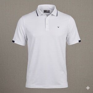 Callaway Opti-Dri Striped Golf Polo - Men's Large